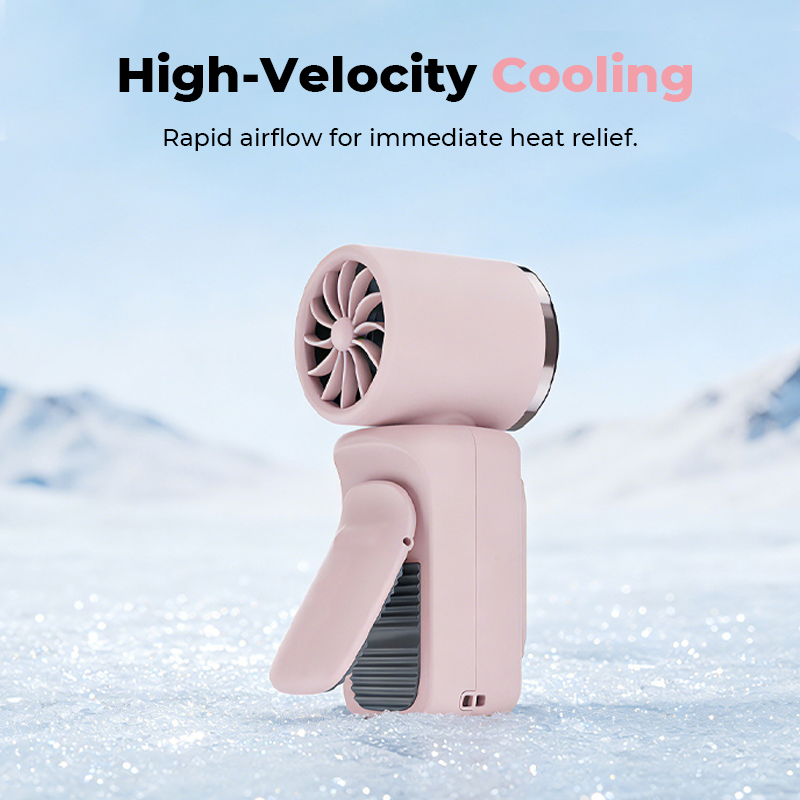 Portable Clip-On Fan with LED Display