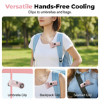 Portable Clip-On Fan with LED Display