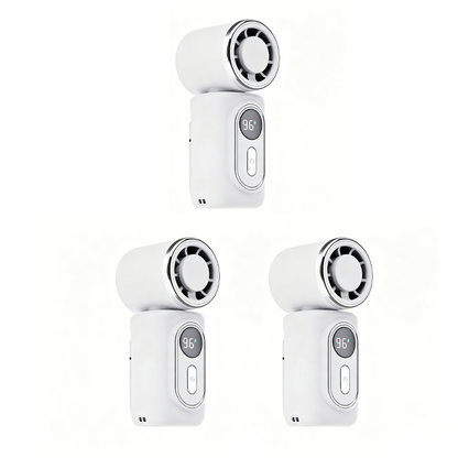 Portable Clip-On Fan with LED Display