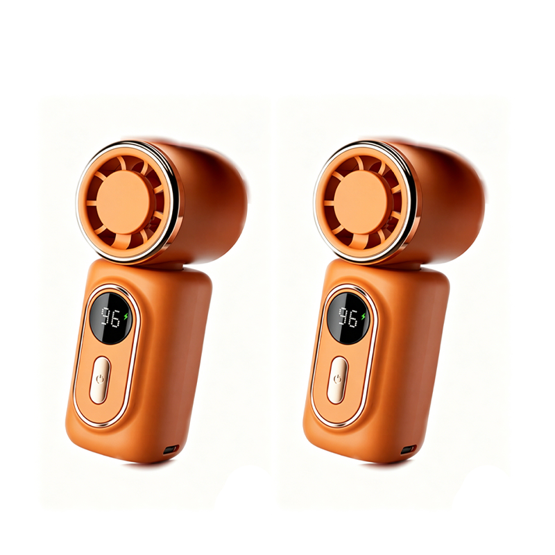 Portable Clip-On Fan with LED Display