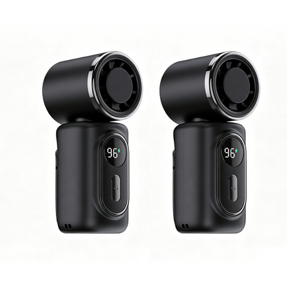 Portable Clip-On Fan with LED Display