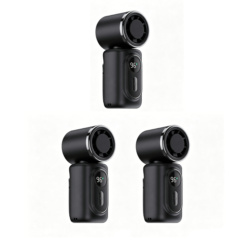 Portable Clip-On Fan with LED Display