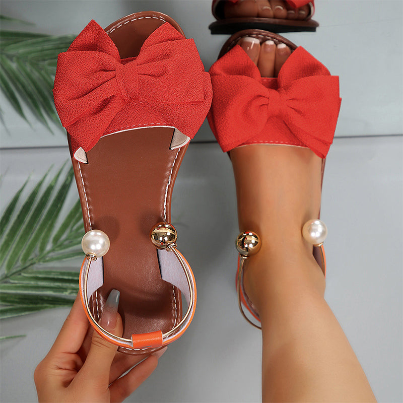 ✨Stylish Pearl Ankle Strap Sandals