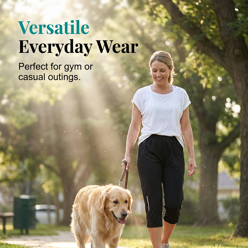 🏆👖 Women's Casual Quick-Dry Stretchy Capri Pants – Lightweight, breathable & perfect for travel, yoga or everyday wear ✨