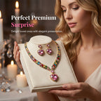 ✨ Sparkling Heart Jewelry Set – Necklace & Earrings, Elegant, Lightweight 💖