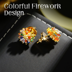 🎉 Colorful Firework Stud Earrings for Women