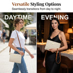 Women's Woven Straw Shoulder Clutch Bag