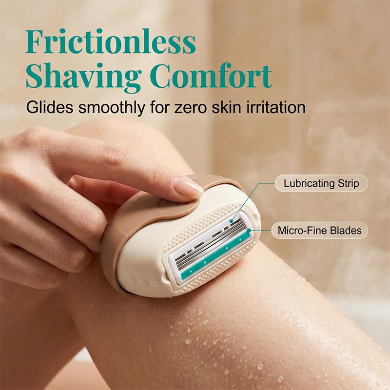✨Portable 3-Layer Hair Shaver with Rotating Cover