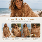💐Summer Metallic Crochet Cover-Up – Lightweight, Flowy & Effortlessly Stylish summer outfit