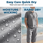 Casual Linen Shirt and Pants Set for Men – Lightweight, breathable, and relaxed fit 👖