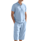 Casual Linen Shirt and Pants Set for Men – Lightweight, breathable, and relaxed fit 👖
