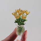⏳ Limited-Time Offer! ✨ Mini Glass Bouquet | Elegant Gift 🎀 | Approx. 6cm Tall 🎉