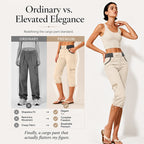 Limited-Time Offer⏰️High-Waist Cargo Capris – Lightweight & Functional Design