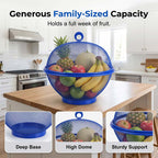 🧺🍎 Fruit basket with lid – Protects & keeps fruit fresh