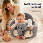 🧸👶Plush Baby Support Seat – Cartoon Floor Chair for Sit-Up Play