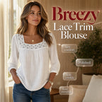 Women’s Square Neck Lace Crochet Blouse