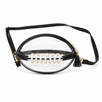 🏈 Game-Day Statement | Women's Clear Football-Shaped Crossbody Bag
