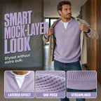 👕 Layered Comfort Waffle Tee – Textured, Relaxed & Effortlessly Put-Together