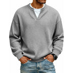 👕 Layered Comfort Waffle Tee – Textured, Relaxed & Effortlessly Put-Together