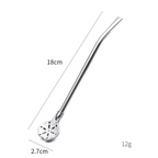 🥤 2-in-1 Stainless Steel Straw Spoon – Stir, Sip & Filter Easily ✨