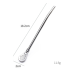 🥤 2-in-1 Stainless Steel Straw Spoon – Stir, Sip & Filter Easily ✨