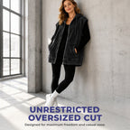⭐Trending Now⭐ Oversize Hooded Denim Vest – Utility Pockets & Relaxed Fit
