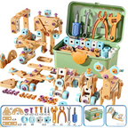 🔧🧒 Children's Educational DIY Tool Kit – STEM building set with electric drill, 124+ pcs & storage box. Encourages creativity, logic & fine motor skills – perfect for little builders! 🛠️✨