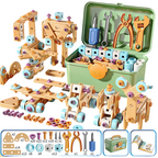 🔧🧒 Children's Educational DIY Tool Kit – STEM building set with electric drill, 124+ pcs & storage box. Encourages creativity, logic & fine motor skills – perfect for little builders! 🛠️✨