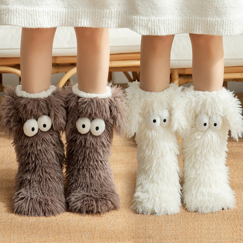 Women's Winter Cozy Non-Slip Home Socks