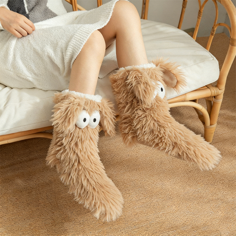 Women's Winter Cozy Non-Slip Home Socks