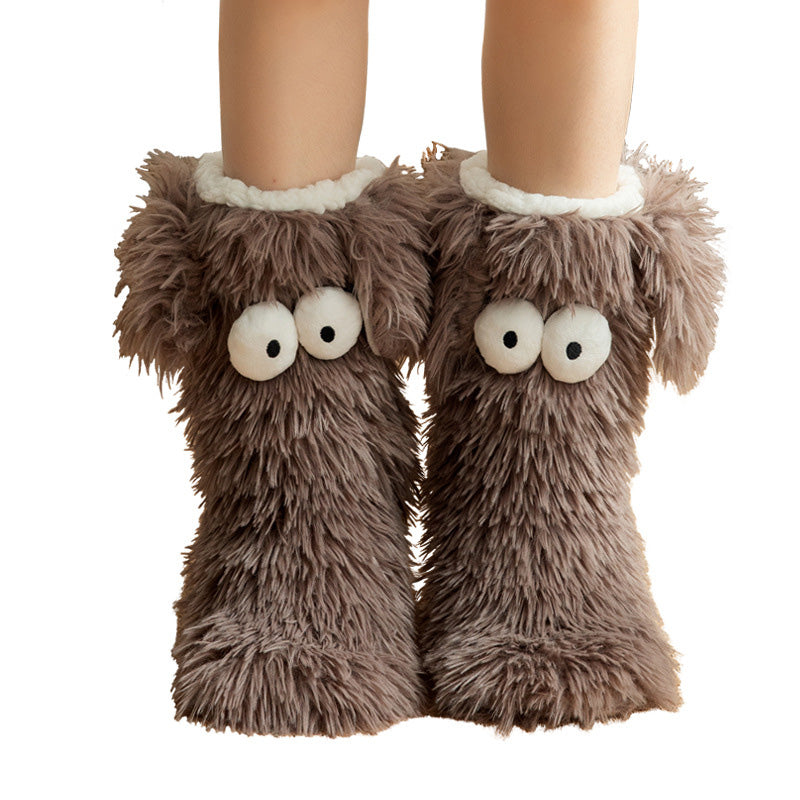 Women's Winter Cozy Non-Slip Home Socks