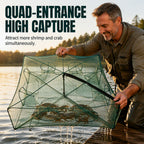 ⏳Time-Limited Special⏰Collapsible Fishing Trap Net with Multi Entrances🎣