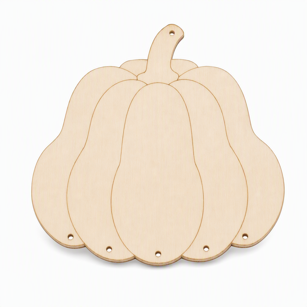 ⏰ Halloween Wooden Pumpkin Craft Kit | DIY Wind Chime 🎃