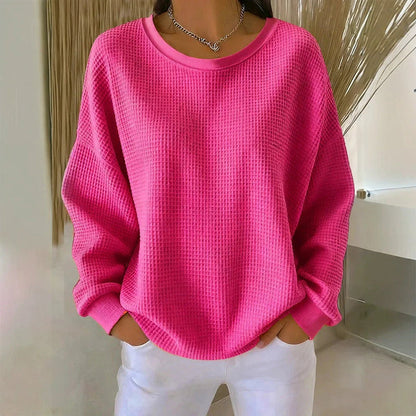 The Waffle-Knit Sweatshirt Made for Easy, Everyday Wear