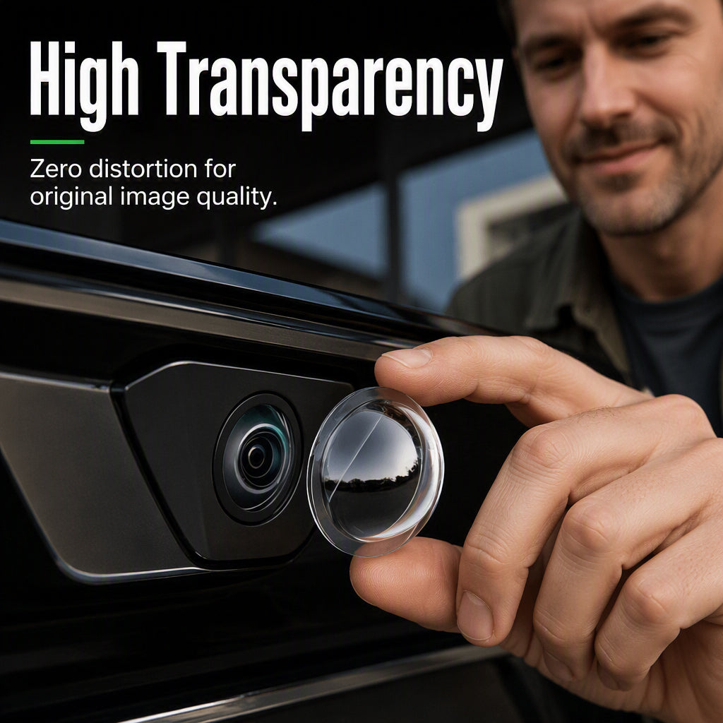 🚗Clear HD Car Camera Protective Cover – 9H Hardness 360° Lens Protector, Ultra HD View No Image Distortion, Protects Vehicle 360-Degree Camera Lens from Scratches Dust Debris